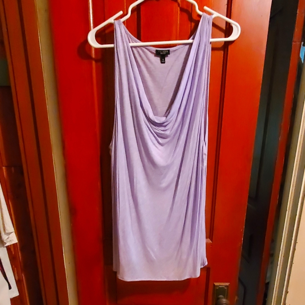 Talbots Sleeveless light purple scoop neck tank top, Size XL